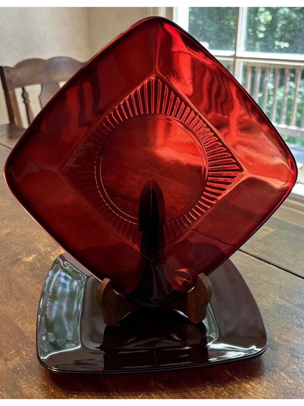 Anchor Hocking Charm Ruby Luncheon Plates